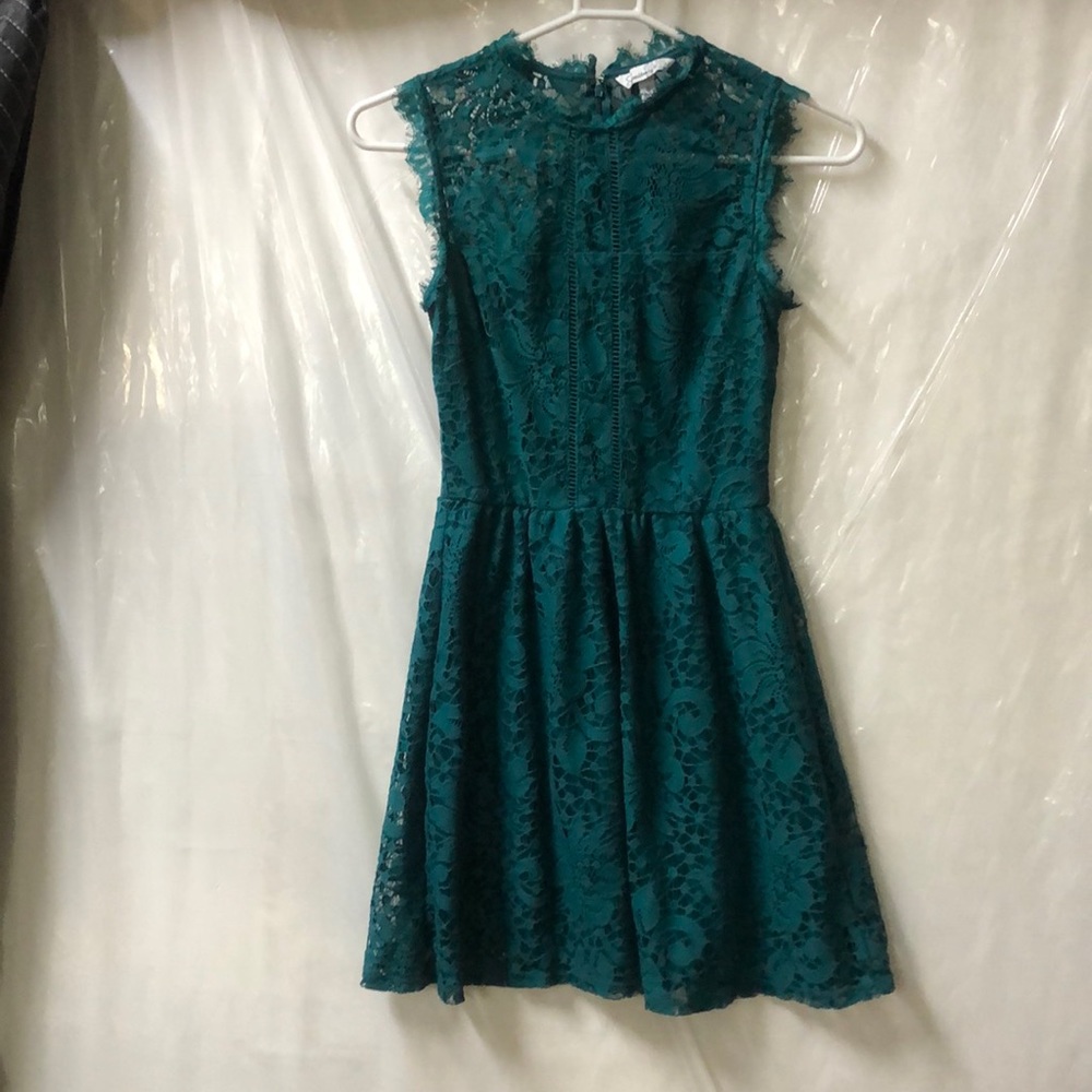 Small Green Lace Speechless Mini Dress